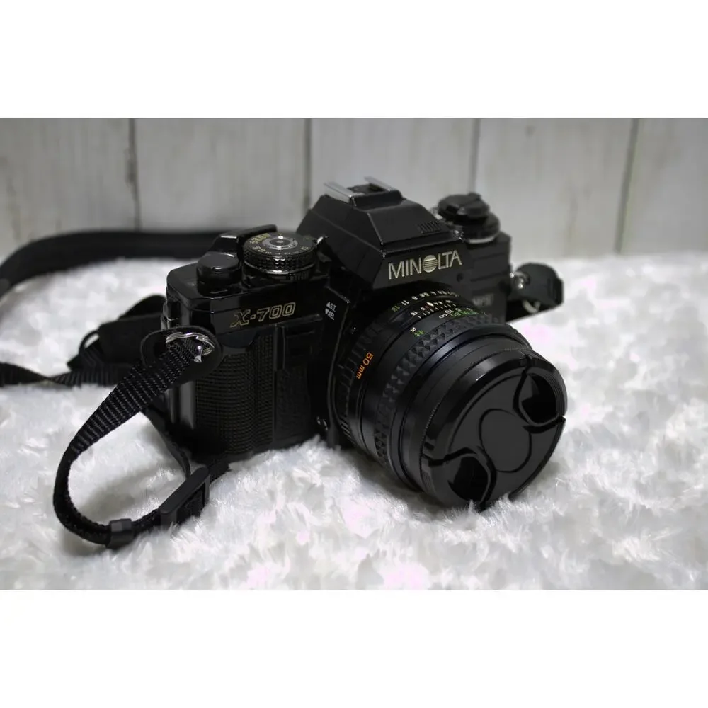 Minolta X-700 35mm SLR Film Camera with MD Rokkor-X 50mm f/1.4 Lens – Tested